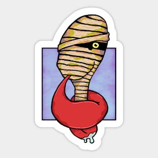 Maybe not "the mummy" but a mummy. Sticker